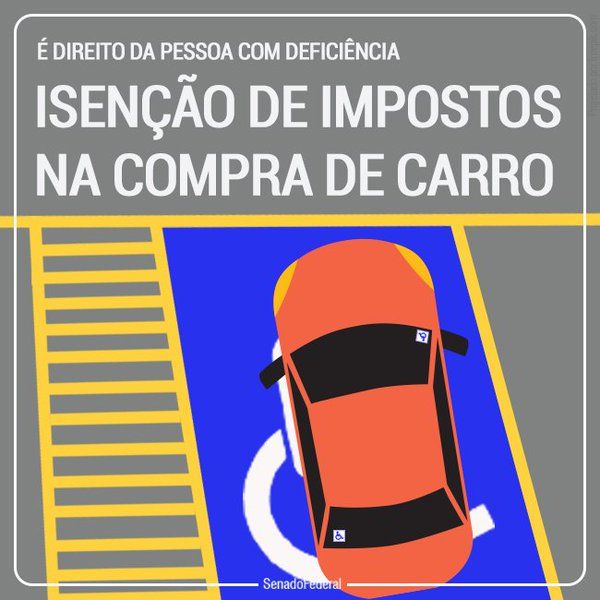 Como ocorre a isenção de impostos para deficientes na compra do carro